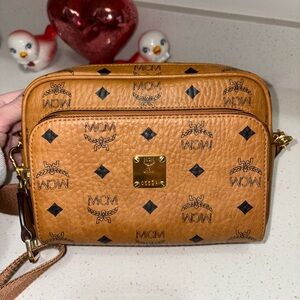 MCM Cognac Crossbody Bag